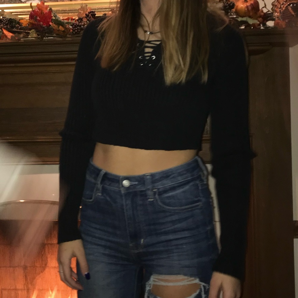 LOFT Crop Ribbed Sweater - Picture 11 of 12